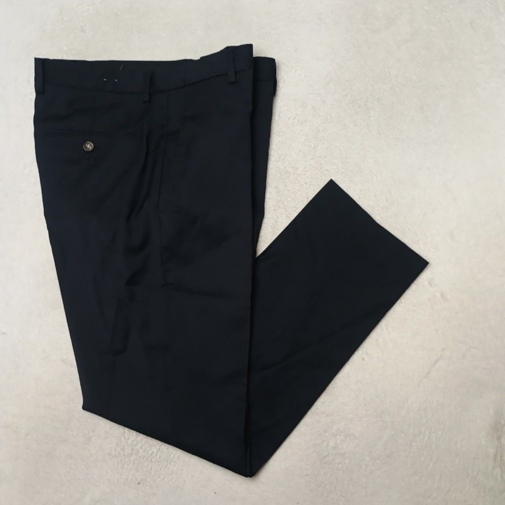 JCrew Pants Men 31x30 Blue Ludlow Wool Stretch Slim Flat Dress Slacks Suit Work